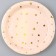 Paper plate "Golden stars", in a set of 6 pcs.