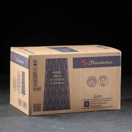 High glass glass Leafy, 450 ml-2