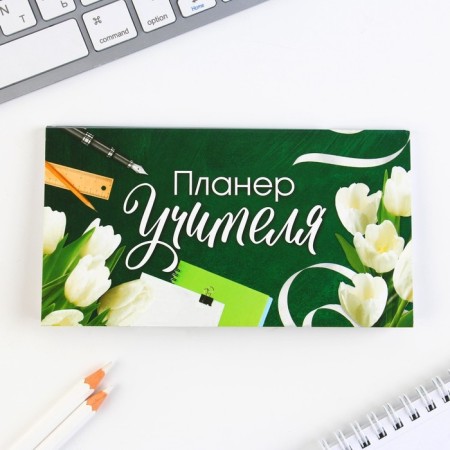 Set of “Best Teacher”: A5 Diary A5 160 sheets, planing 50 sheets and plastic pen.-14