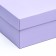 The box is folding, lid is lilac, 24 x 17 x 8 cm