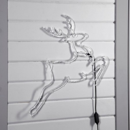 LED figure "Deer", 72 × 55 cm, Duralight, 80 LED, 220 V, glow of blue/red-1