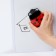 Magnetic universal stand for markers and sponges "God's ladybug" 3.5x9x12.5cm