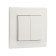 Tot Elegant switch, 10 a, 2 cl., Hidden, white