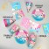 A set of paper dishes is a single birthday! ”, 6 plates, 6 glasses, 6 caps