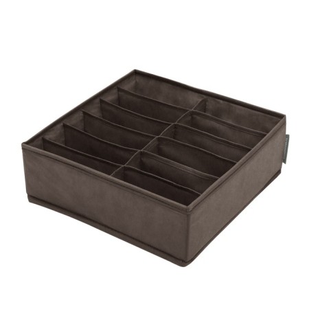 Organizer for linen, 12 cells, brown color-1