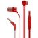Headphones JBL T110, vacuum, microphone, 100DB, 16 Ohm, 3.5 mm, 1.2 m, red