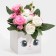 Box for mini bouquets "Bunny", 12 x 20 x 10 cm