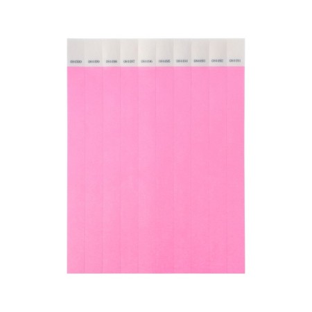 Paper control bracelet "Pink neon" Tyvek 100 pieces-3
