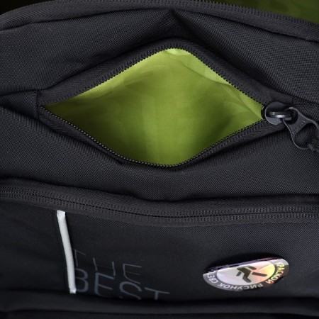 Youth backpack Grizzly, 45 x 32 x 23 cm, ergonomic back, black, light green-11