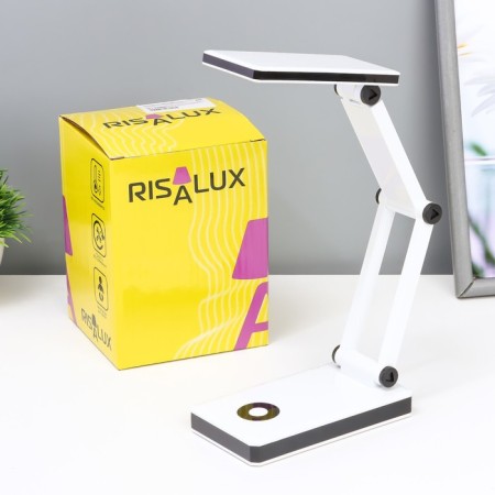 Folding table "Modern" 30XLED from bat./USB white-black. 24x7x12.5 cm Risalux-13