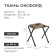 Folding country chair, brown camouflage