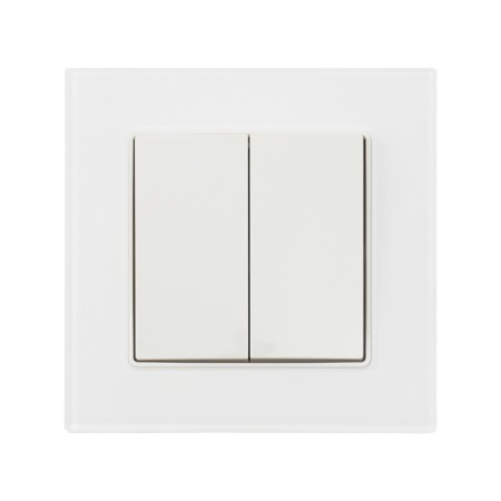 Silent Glossy Glass, 10 A, 2 keys, hidden, glass, white-2
