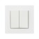 Silent Glossy Glass, 10 A, 2 keys, hidden, glass, white
