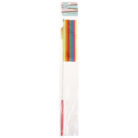 Ribbon for rhythmic gymnastics with a stick Grace Dance, 4 m, color Rainbow-4