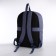 Young backpack from textiles on lightning, external pocket, handbag, blue color