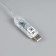 Smart garland "fringe" 2 × 0.4 m dew, IP20, silver thread, 99 LED, remote control, application, glow RGB, USB