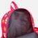 Baby backpack on lightning, external pocket, raspberry color
