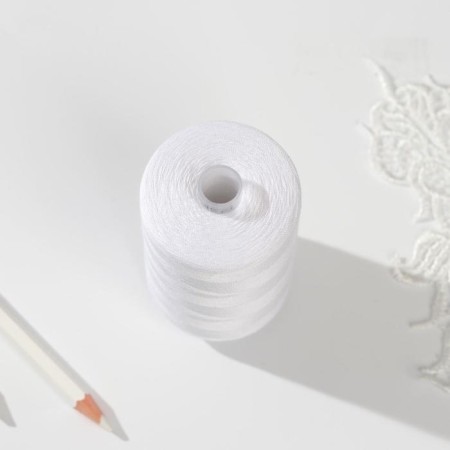 Threads 45ll, 2500 m, white color No. 0101-2