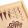 Backgammon "pattern" wooden board 40 x 40 cm, with a field for playing checkers