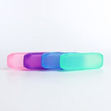 Case for glasses on fasteners, color mix