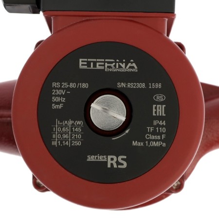 Circulation pump Eterna RS 25-80, 145/210/250 W, pressure 8.6 m, 135 l/min, cable 1 m-2