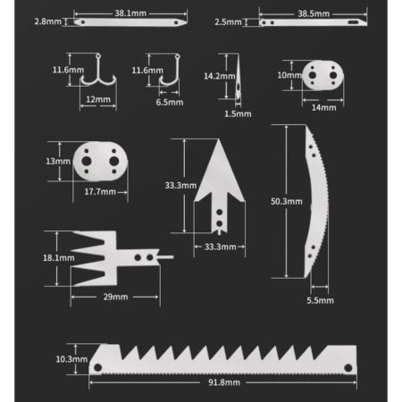 Survival map, multifunctional type A, stainless-2