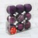 Set of balls plastic D-6 cm, 9 pcs "Star" purple