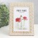 Photo frame plastic 10x15 cm "Greek patterns" gold on white 18.5x13.5 cm