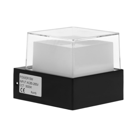 Facade lamp "Grand", FSD-032, 5 W, 3000K, IP65, 220 V, plastic, black-4