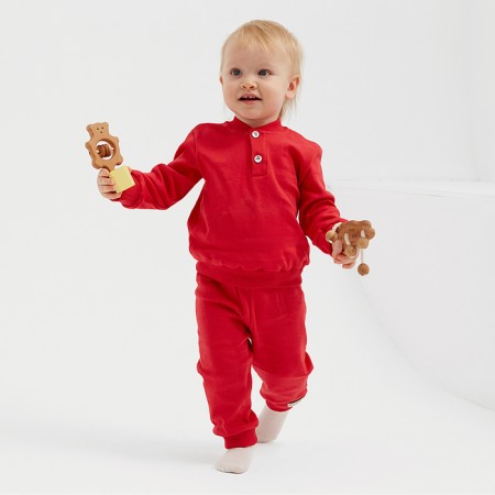 Kit for children (jumper, trousers) minku red color, height 92-98 cm-1