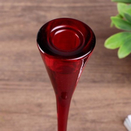Glass "Narrow glass" Red set 2 pcs 28.5x10.5x10.5 cm-2