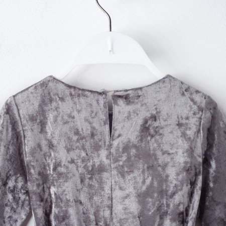 Платье для девочки нарядное KAFTAN «Куколка», цвет серый, рост 86-92, размер 28-10