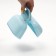 A scoop for cleaning dogs with packet pocket pockets, 15.5 cm x 9.5 cm x 13 cm, blue