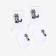 Women's socks, white/raccoon color, size 25