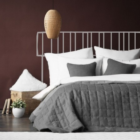 Jerry set: covering 160 x 220 cm, pillowcase 40 x 40 cm - 2 pcs, color gray