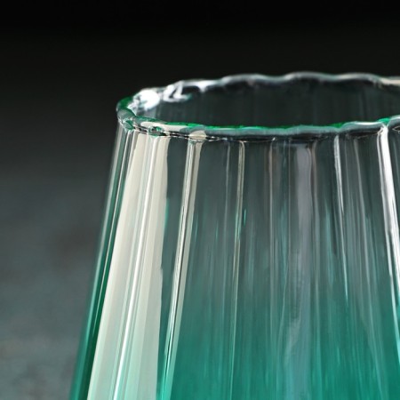Magistro gradient glass drinks set, 5 items: a jug of 1.8 liters, 4 circles 300 ml, turquoise color-5