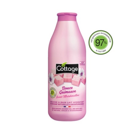 Shower gel and bath foam 2 in 1 cottage "marshmallow", 750 ml-1