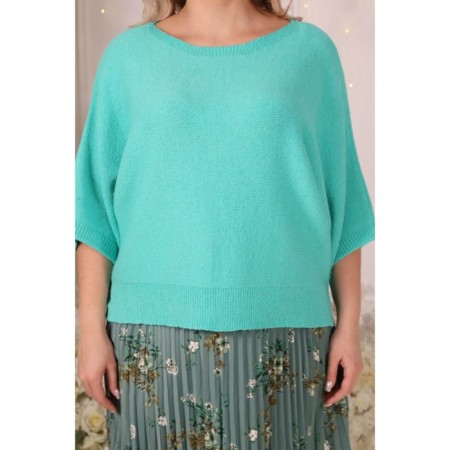 Female jumper, size 58, turquoise color-2