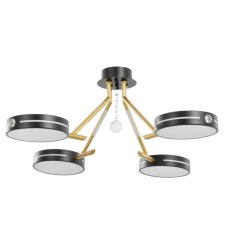 Antecu chandelier 4XLED 104W 3000-6000K black and gold 65x65x27 cm Bayerlux