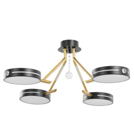 Antecu chandelier 4XLED 104W 3000-6000K black and gold 65x65x27 cm Bayerlux