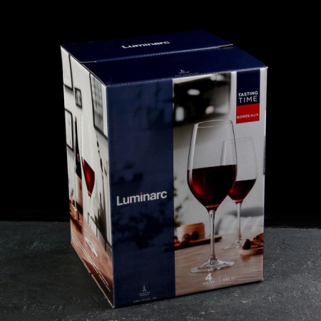 A set of glass glasses for the wine “TIME TIME. Bordeaux ", 580 ml, 4 pcs-1