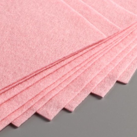 Soft felt 1 mm "salmon" set of 10 sheets format A4-3