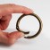Karabin ring, d = 38/48 mm, thickness - 5 mm, silver color