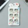 Hair crab "Arena" (set 6 pcs) heart, 2.5 cm, white