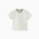 A set for a newborn (T-shirt, overalls), white color/khaki, height 68-70 cm