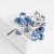 Blue in silver