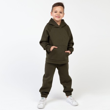 Children's costume with the basis (sweatshirt, trousers) KAFTAN "Basic Line" R.28 (86-92), khaki