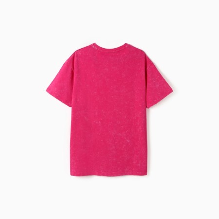 Female T-shirt, pink color, ONE SIZE (42-46)-3