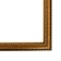 Frame for paintings (mirrors) 30 x 40 x 2.8 cm, plastic, calligrata 6448, gold
