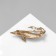 Brooch "Fish" Opestr, black-brown color in gold